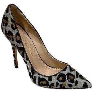 Jean-Michel Cazabat Gray Black Leopard Pumps
